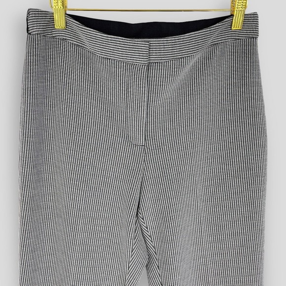 Vince Camuto Skinny Ankle Pants Womens Mini Houndstooth Size 4 Black Career - Picture 3 of 9